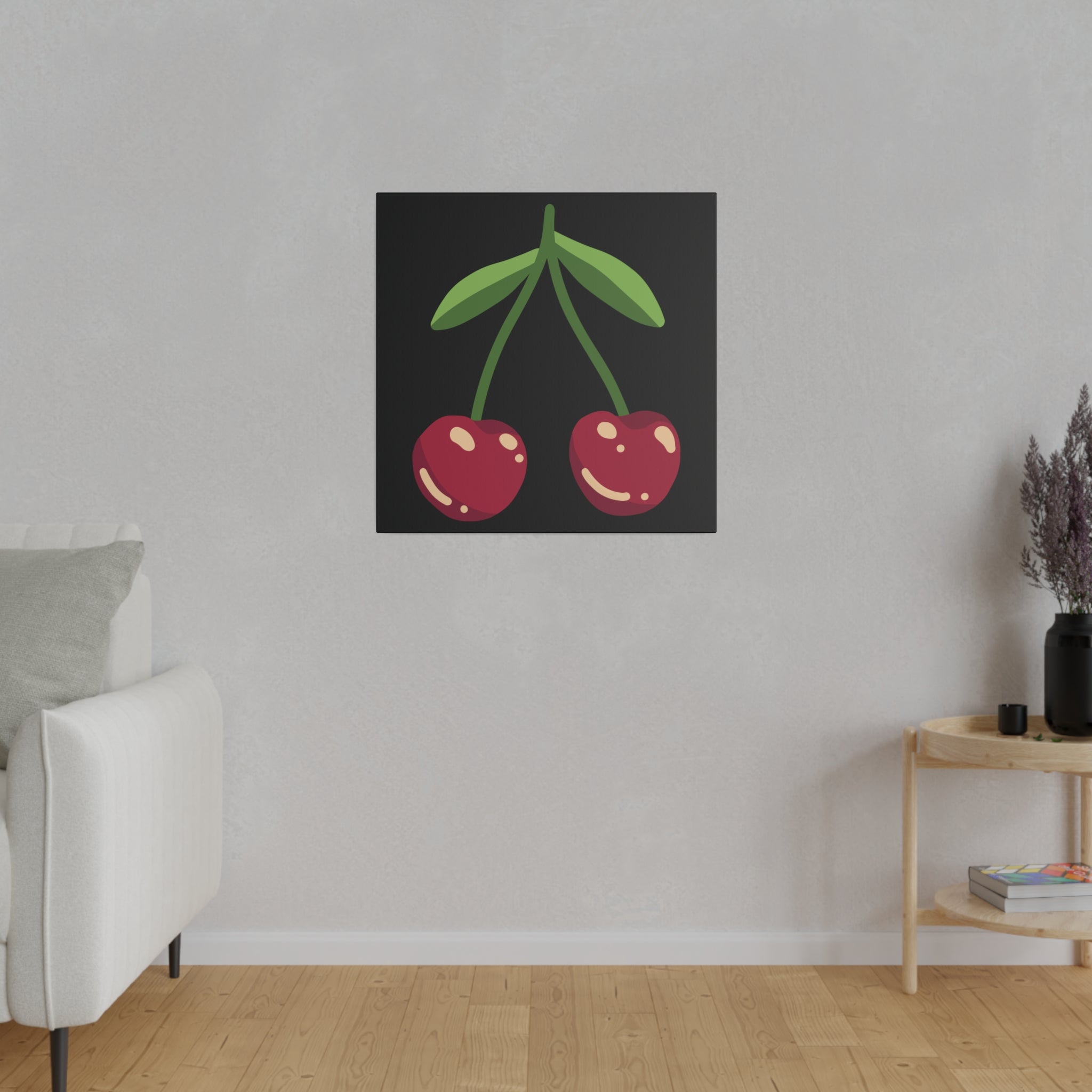 Cherries, Wall Art, Matte Canvas, Stretched, 0.75"
