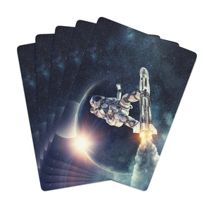 Surfing Astronaut Deck of Playing Cards