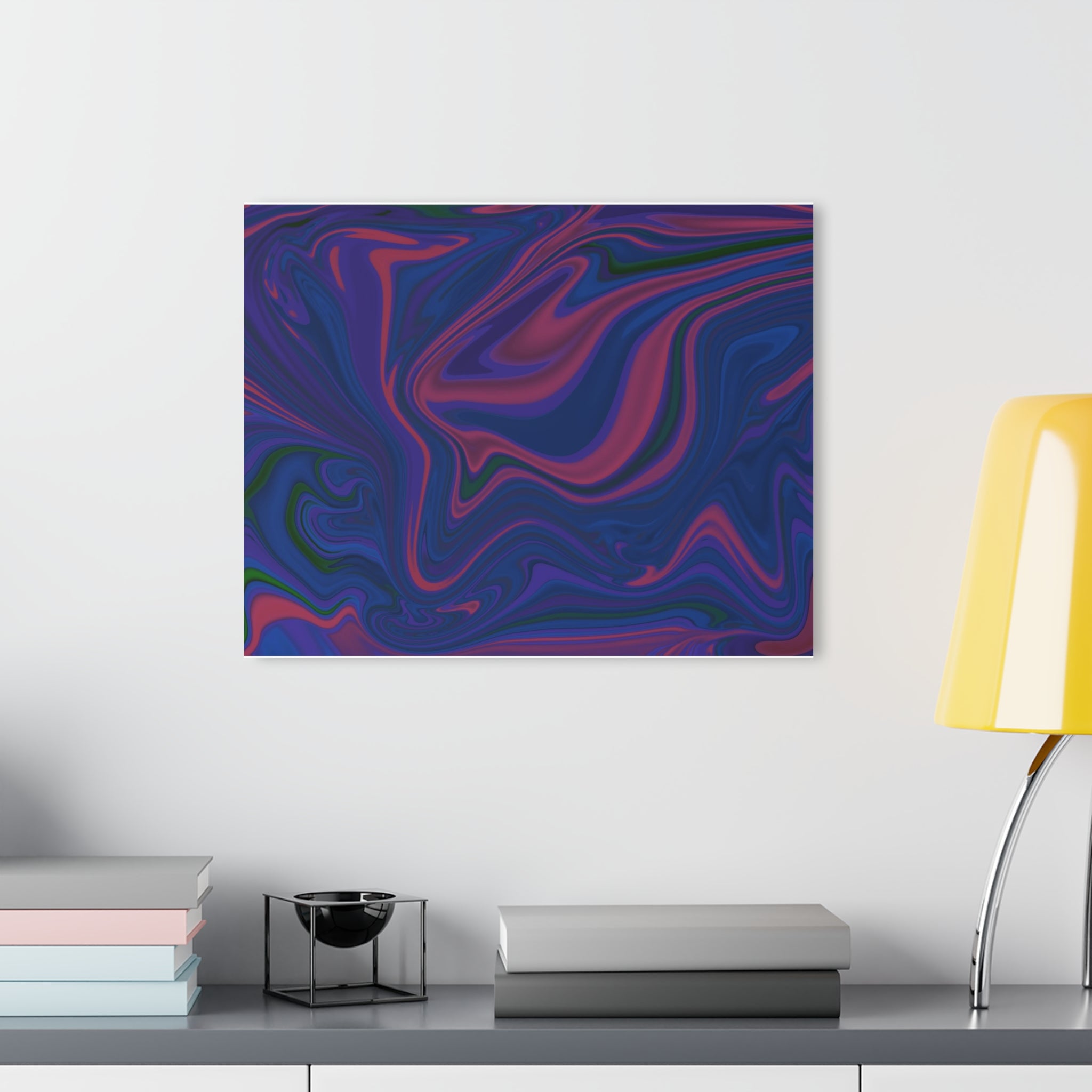 Velvet Mercury | Acrylic Print | 36x24 Inch | Fluid Abstract | Contemporary Wall Art