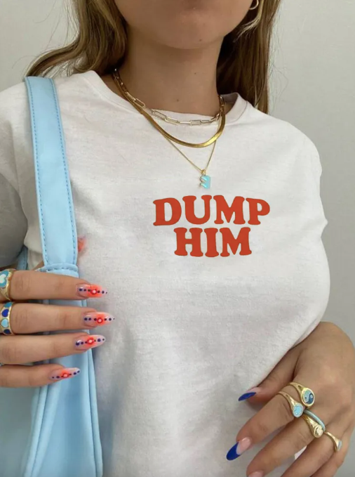 Dump Him Crop Top T-Shirt