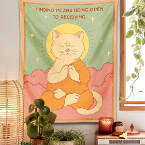 Finding Means Being Open to Receiving Wall Art Tapestry