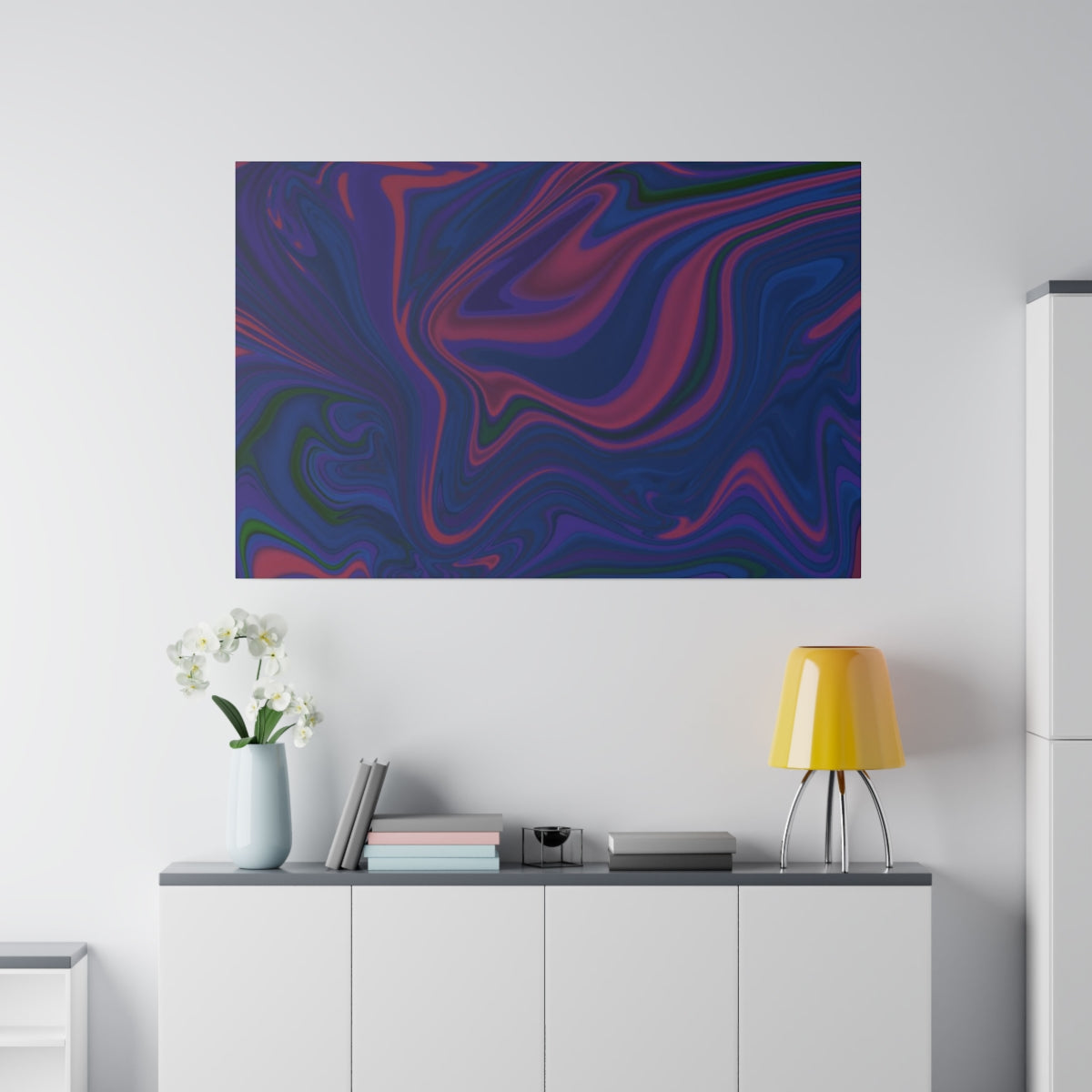 Velvet Mercury | 36x24 Inch | Fluid Abstract | Contemporary Wall Art | Canvas