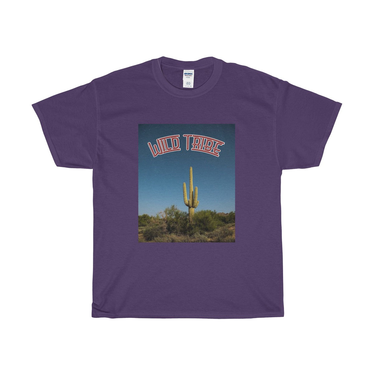 Wild Tribe Boho Hippie Festie Raver Unisex Neon Cactus T-Shirt Tee