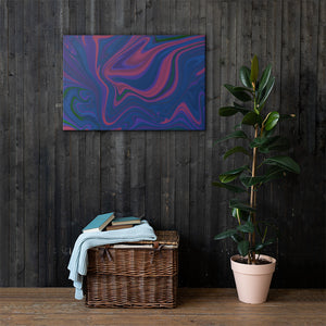 Velvet Mercury | 36x24 Inch | Fluid Abstract | Contemporary Wall Art | Canvas
