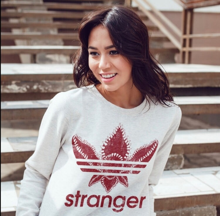 Stranger Things Stranger Adidas Sweatshirt by Fort Runwoodie