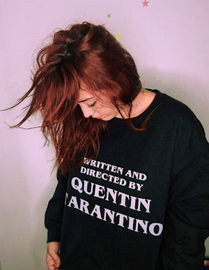 Black Vintage Kill Bill Written and Directed by Quentin Tarantino Crewneck Sweater by Runwoodie