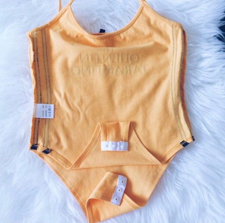 Vintage Written and Directed by Quentin Tarantino Kill Bill Tank Body Suit One Piece Bodysuit