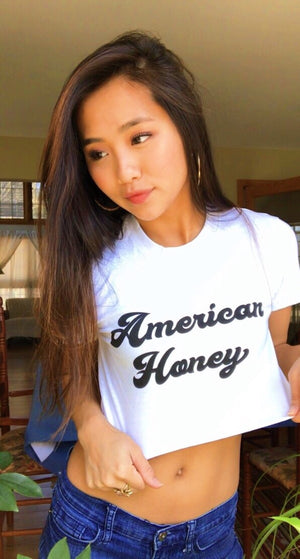 Vintage Style Women's American Honey Crop Top